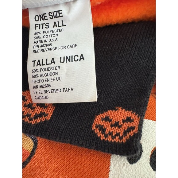 Vintage Hand painted Halloween Sweatshirt India Ink Stains Pilling O/S - Picture 9 of 9